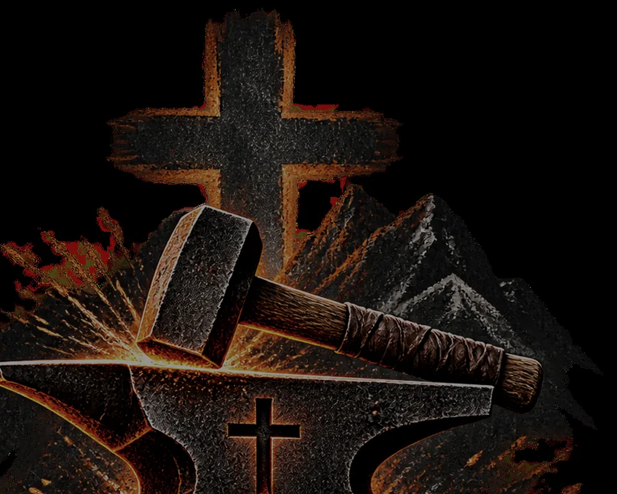 Hammer and anvil imagery